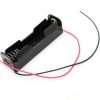 18650 Cell Holder 1x18650 Black Plastic Storage Box Case Holder For Battery 18650 With 6" Wire Leads in Pakistan