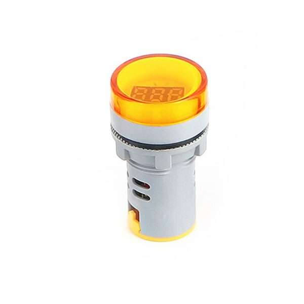 Round Digital AC 220V Voltmeter 50-600V 22mm LED Current Indicator Voltage Meter Mini Volt Tester Panel in Pakistan - Image 3