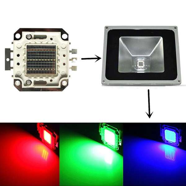 DC 24V LED RGB Chip High Power Cob Lamp 50W Good Quality Chip Beads Blubs Epistar For DIY Spotlight Flood Light in Pakistan