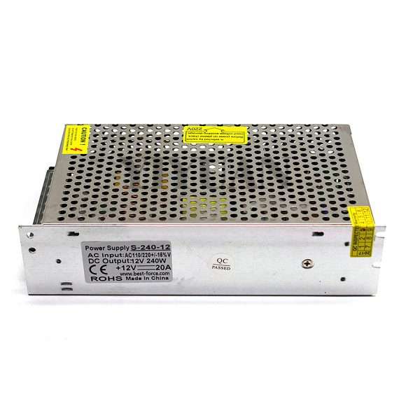 Power Supply DC 12V 20A S-240-12 for CNC 3D Printer Peltier Air Cooler Switching Mode CCTV Camera Decoration Lights Lamps Security Pakistan - Image 2