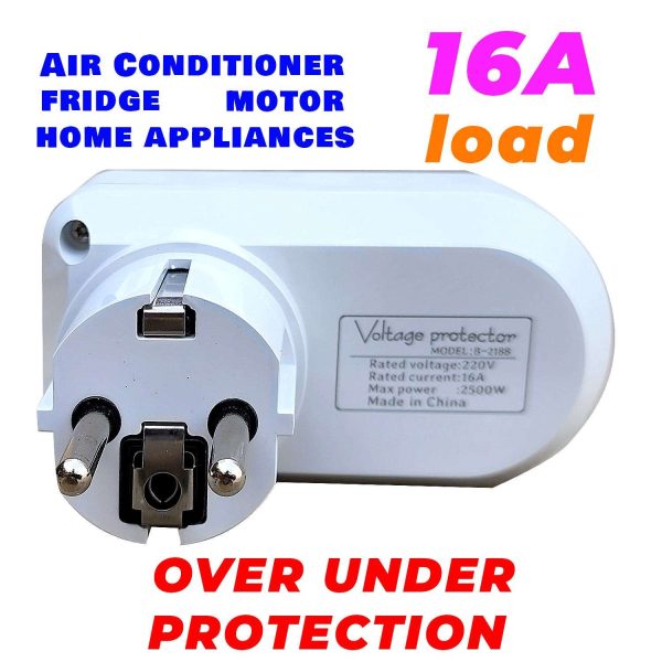 Fridge Refrigerator Freezer Water Dispenser 16A 220V Amin Over And Under Voltage Protective Device Protector Protection Relay Breaker in Pakistan - Image 3