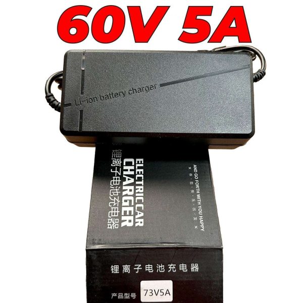 5 Pcs Lot Lithium iron Phosphate LiFePO4 Battery Charger 60V 5A Fast 20S 73V Smart Charger 110V / 220V for E-Bike Scooter Rickshaw Battery Pack in Pakistan - Image 2