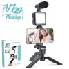 AY-49 Video Making Kit Wireless Remote Control Vlogging Tripod Microphone, Led Light, Mobile Holder All-In-One in Pakistan