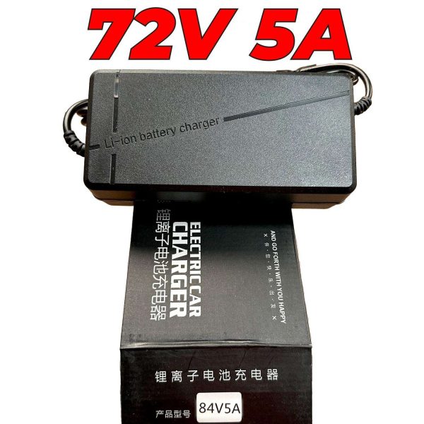Original Lithium-ion Battery Charger 72V 5A Fast Smart Charger 110V / 220V for E-Bike Scooter Rickshaw Battery Pack in Pakistan - Image 2