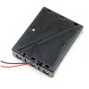 18650 Cell Holder 4x18650 Black Plastic Storage Box Case Holder For Battery 18650 With 6" Wire Leads in Pakistan - Image 2