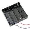 18650 Cell Holder 4x18650 Black Plastic Storage Box Case Holder For Battery 18650 With 6" Wire Leads in Pakistan