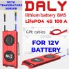 DALY 4S 12V 100A BMS with NTC Sensor for LifePO4 Battery Pack