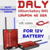 DALY 4S 12V 50A BMS with NTC Sensor for LifePO4 Battery Pack