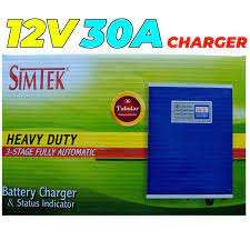 SIMTEK 12V 30A Tubular Battery Charger