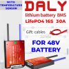 DALY 16S 48V 30A BMS with NTC Sensor for LifePO4 Battery Pack