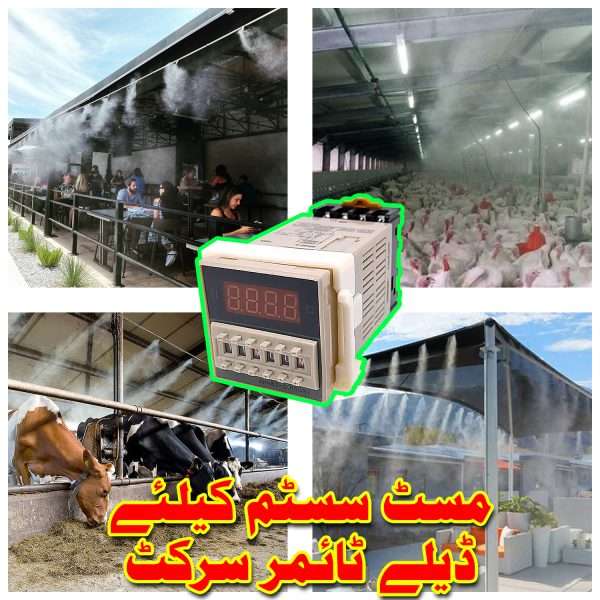DH48S-S Digital Time Delay Relay AC 220V Repeat Cycle SPDT with Socket DH48S Series Mist System Delay Timer with Base in Pakistan