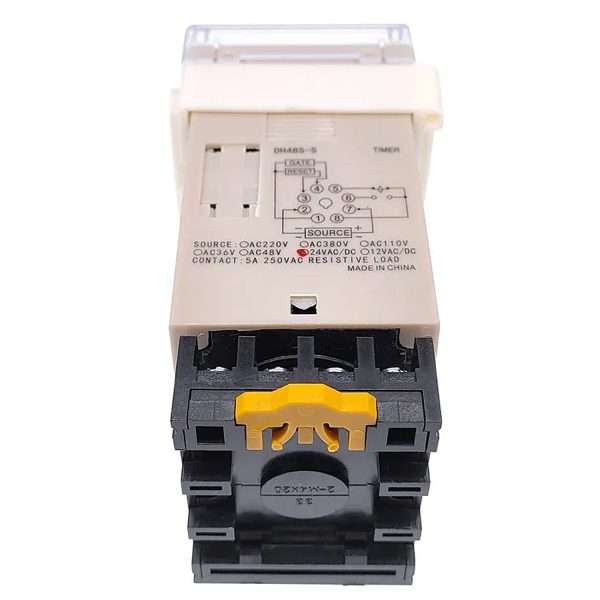 DH48S-S Digital Time Delay Relay AC 220V Repeat Cycle SPDT with Socket DH48S Series Mist System Delay Timer with Base in Pakistan