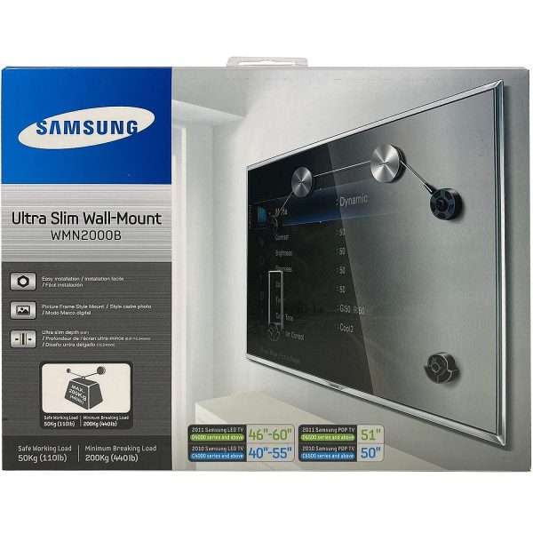 Original Samsung WMN2000B 40 inch To 60 inch Ultra Slim Wall Mount Fix Wall Bracket Wall Mount Stand in Pakistan