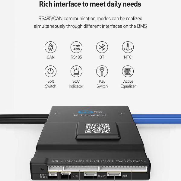 JK Smart BMS 150A 8S to 24S 1A Active Balance Bluetooth BMS for LifePO4 Solar Inverter UPS Battery Pack JK-B1A24S15P in Pakistan - Image 5