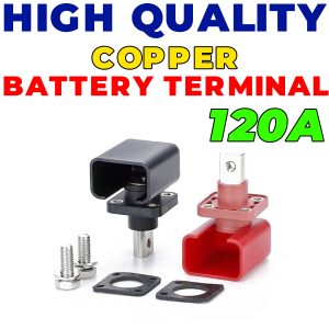 High Quality Battery Terminal 120A Pure Copper LifePO4 Lithium Battery Terminal Posts Durable Energy Storage Car Connectors in Pakistan