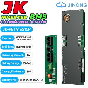 JK Smart Inverter BMS 150A 8S to 16S 1A Active Balance Bluetooth BMS for LifePO4 Solar Inverter UPS Battery Pack JK-PB1A16S15P in Pakistan