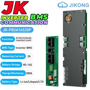 JK Smart Inverter BMS 200A 8S to 16S 2A Active Balance Bluetooth BMS for LifePO4 Solar Inverter UPS Battery Pack JK-PB2A16S20P in Pakistan