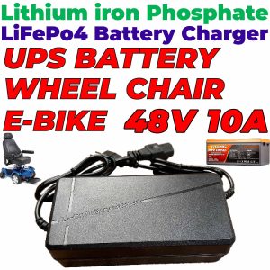 Lithium iron Phosphate LiFePO4 48V 10A 16S 58.4V Battery Charger