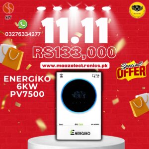 ENERGIKO 6KW Voltronic Solar Inverter Avengers Series PV 7500 in Pakistan 11.11 Sale