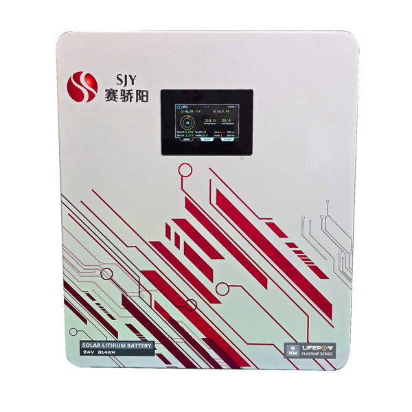 SJY 24V 314A LiFePO4 Battery Touch Display Wall Mount Lithium Iron Phosphate Battery for Solar Inverter System UPS in Pakistan