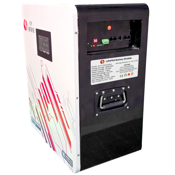 SJY 24V 314A LiFePO4 Battery Touch Display Wall Mount Lithium Iron Phosphate Battery for Solar Inverter System UPS in Pakistan