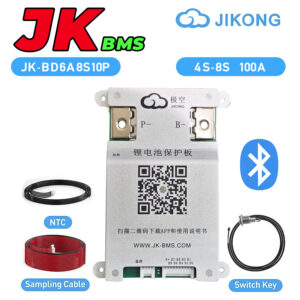 JK Smart BMS 100A 4S to 8S 0.6A Active Balance Bluetooth BMS for LifePO4 Solar Inverter UPS Battery Pack JIKONG JK-BD6A8S10P in Pakistan