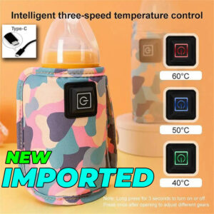 5V USB Baby Bottle Warmer Travel Milk Water Portable Heater Insulated Nursing Baby Bag Infant Kids Feeding Bottle in Pakistan
