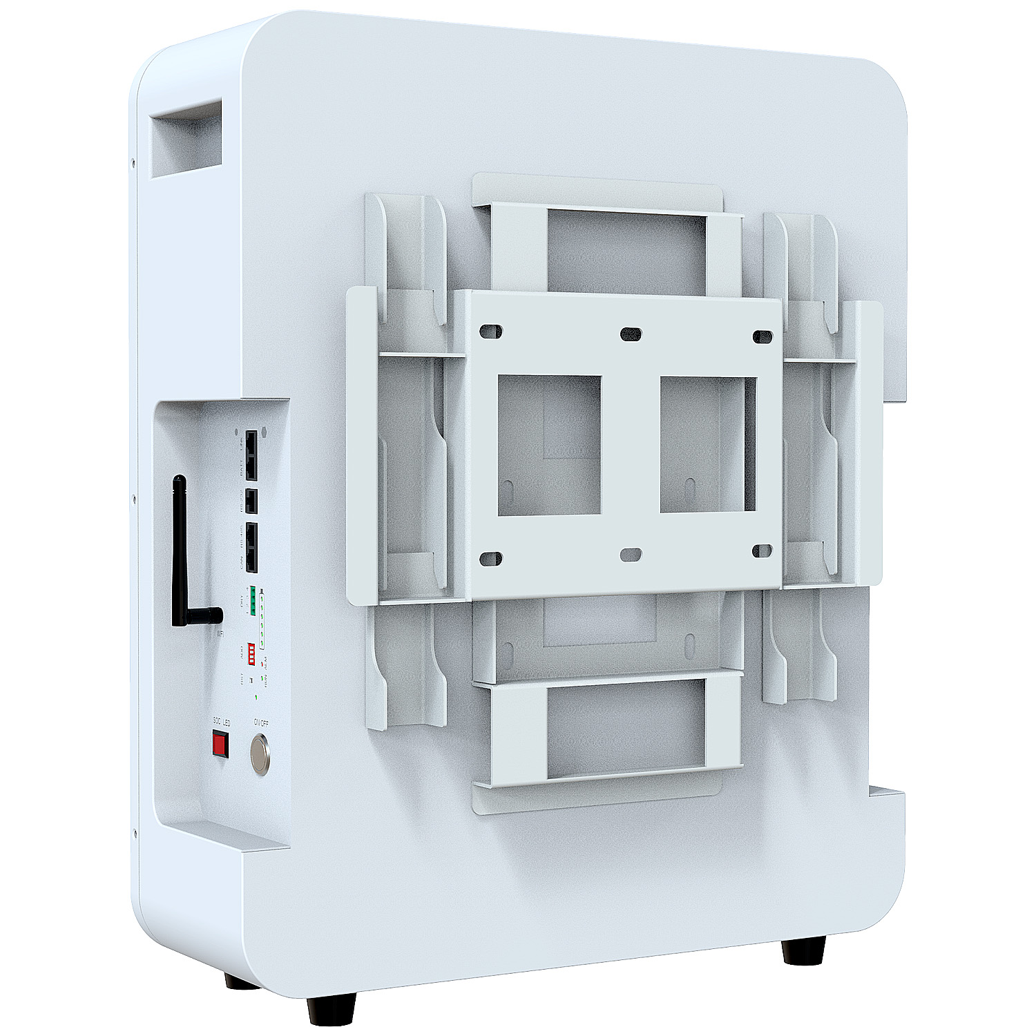 SJY 48V 100A LiFePO4 Touch Display Wall Mount Bluetooth & WiFi Lithium Iron Phosphate Battery Powerwall for Solar Inverter System UPS in Pakistan