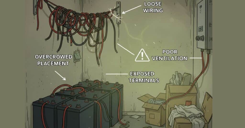 Common battery safety mistakes in home and solar power systems