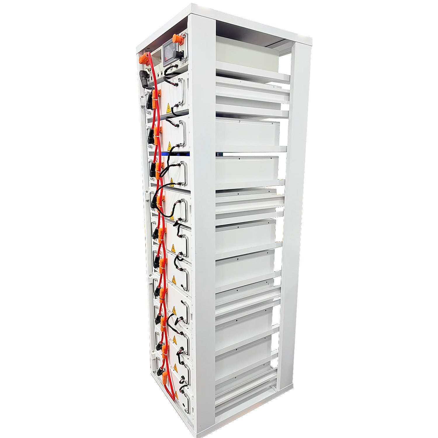 SJY 520V 100Ah High Voltage LiFePO4 Battery Bank with Touch Screen Display for Solar Inverter Systems
